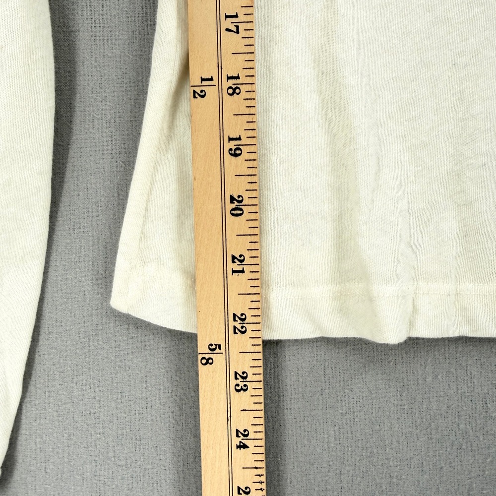ENZA COSTA Cashmere Jersey New Classic V Neck Womens Small Cream Off White - Picture 4 of 12